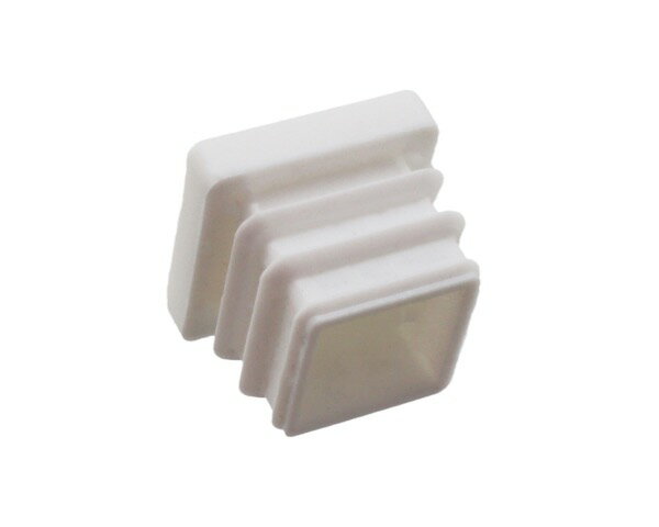 樹脂キャップ(内栓タイプ) 正方形角 12角 ホワイト【安田株式会社】