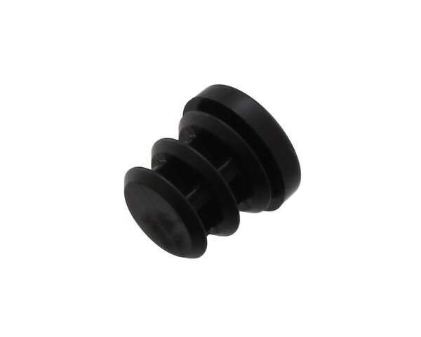 樹脂キャップ(内栓タイプ) 丸頭 12.0φ ブラック【安田株式会社】