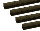 アルミアングル 1m 1.2×10×10mm ブロンズ 4本組【安田(株)・アシバネ】