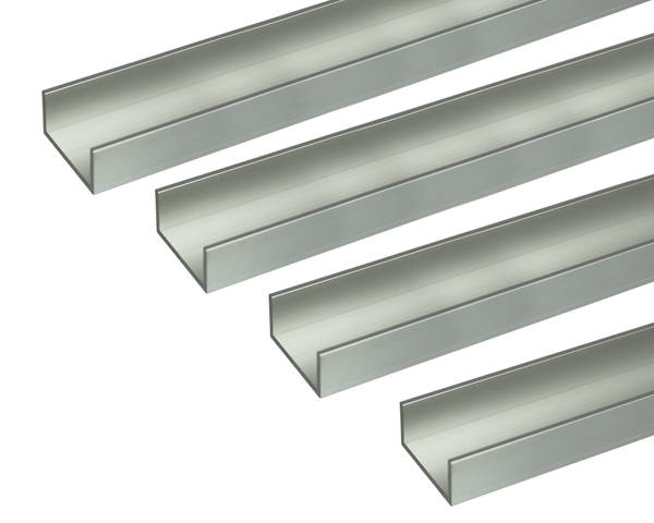 アルミチャンネル 1m 2.0×30×15mm シルバー 4本組【安田(株)・アシバネ】