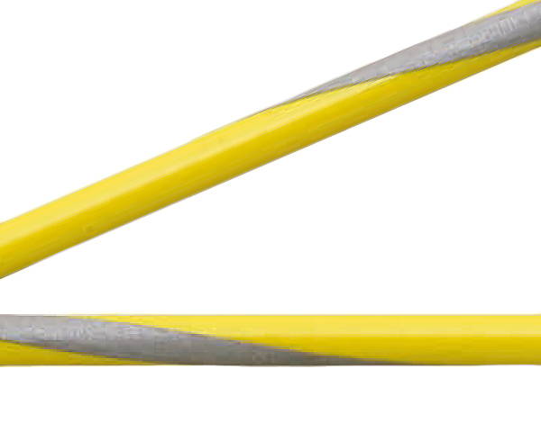 反射黄 ビニコート鉄ワイヤー 200m巻 R-IY60V