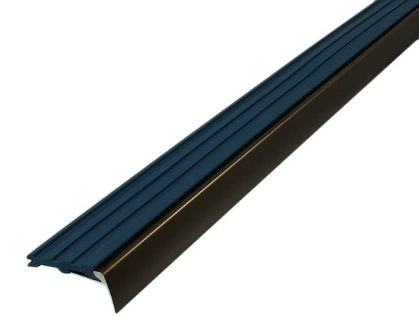 D112U-1m 階段滑り止めノンスリップ　タイヤ付き ブルー 穴アキ