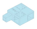 77887 Artecブロック ハーフC 水 8pcsセット 【アーテック】