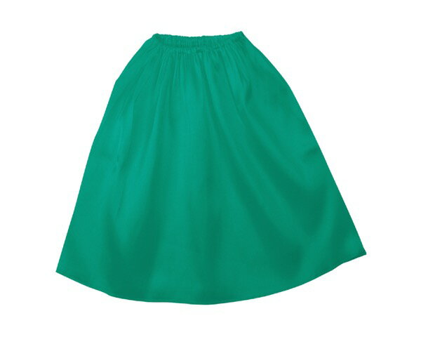 14665ソフトサテンマント・スカート ストレート 緑【アーテック】