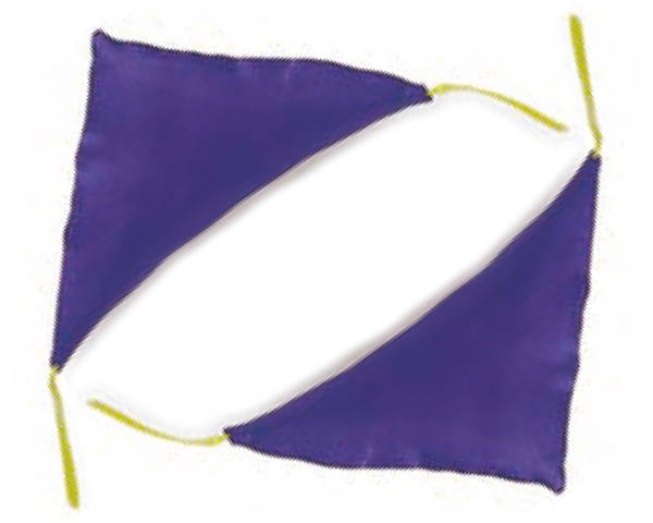 額フトン 小 紫 2個入 F-0296 【福井金属工芸】