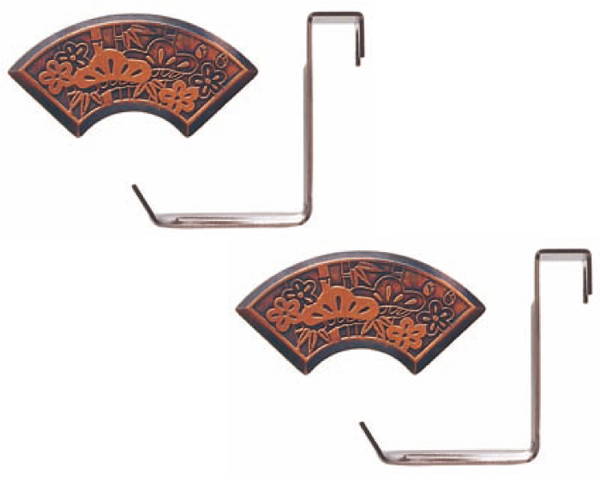 差込式雅額受鴨居 松竹梅 45mm 2個入 F-0083 【福井金属工芸】