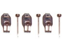 鉄並Xフック 小 茶 3個入 F-0008 【福井金属工芸】(4)