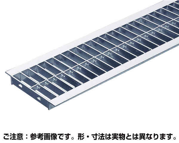 U字溝用　溝幅90mm　並目プレーン溝蓋グレーチング　内幅80×長さ995×高さ19mm【奥岡製作所】