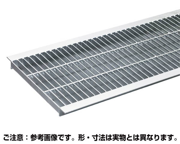 U字溝用　溝幅240mm　中間目プレーン溝蓋グレーチング　内幅230×長さ995×高さ25mm【奥岡製作所】