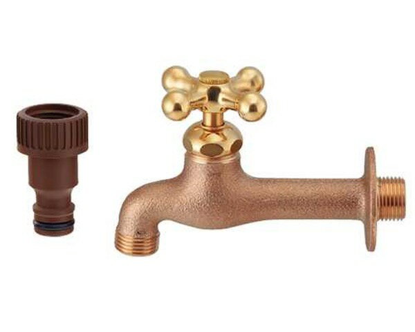 702-028-13 ガーデン用胴長水栓(レトロ)【カクダイ】