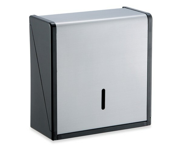 OT5682100 ステン紙タオルホルダーL黒W288×D136×H300mm【テラモト】