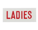 UP370-4プレート LADIES 30x70x2mm テープ付き【光】