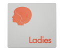 UP505-2プレート Ladies 100x100x2mm テープ付き【光】