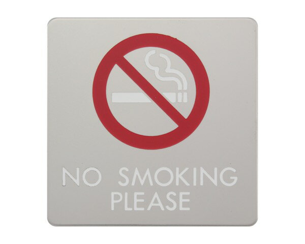 KS646-14ץ졼 NO SMOKING PLEASE 60x40x2mm ơաڸ