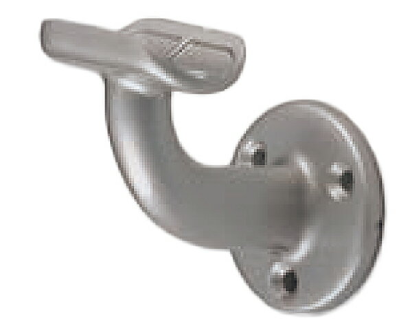 ABR-100 ステンA形ブラケットL受35径シルバー【シロクマ】