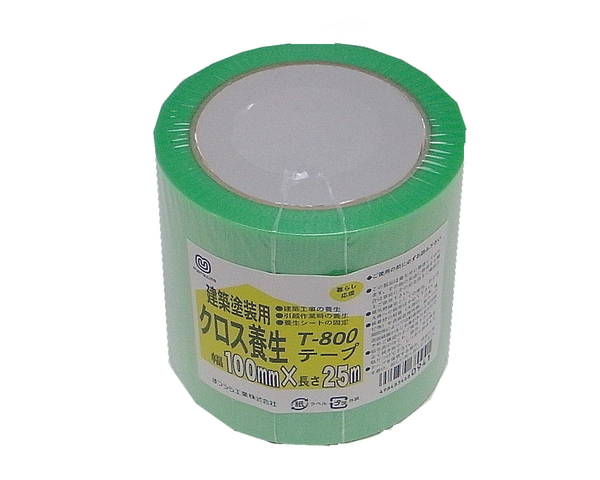 養生PEクロス　T800 100ミリX25M　緑【まつうら工業】