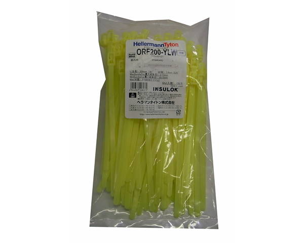 アウトレバー・リピートタイORF200−YLW 100P　黄色　屋内用【まつうら工業】