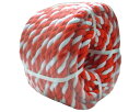 紅白ロープ 約12mmΦX50m 丸巻パック【まつうら工業】