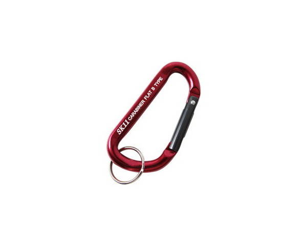 SK11・アルミカラビナB・SAC－550Bレッド【藤原産業】