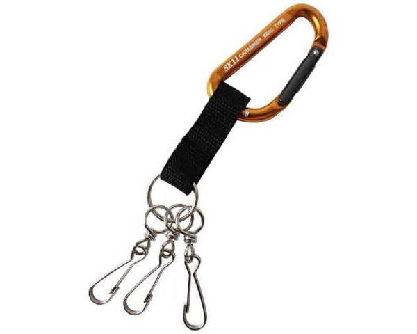 SK11・アルミカラビナBB3・SAC880BB3ゴールト【藤原産業】