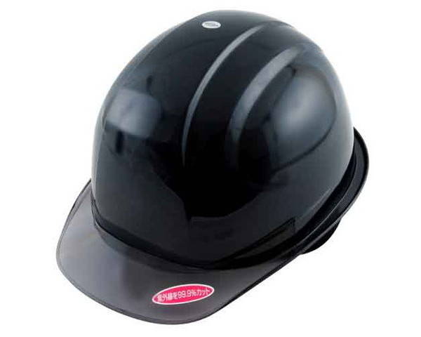 TOYO・ひさし透明ヘルメット-紺・NO．370F－OT－S【藤原産業】