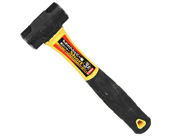E−Valueグラスファイバー柄両口ハンマー　ショート【藤原産業】