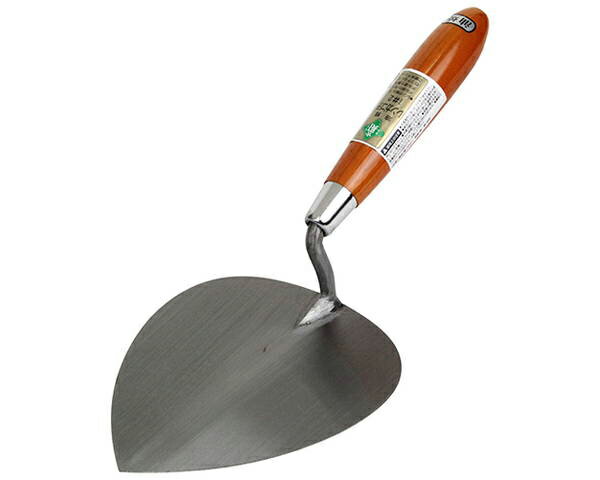 緑長レンガ鏝　油焼　＃2【藤原産業】