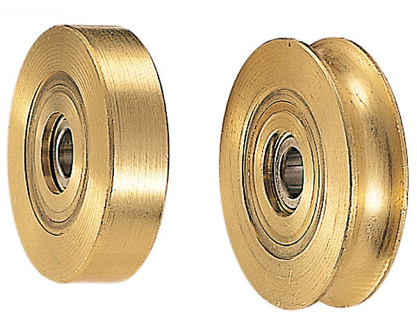 440Cベアリング入 真鍮車 車のみ 40 平【1個入】 1152【ヨコヅナ】