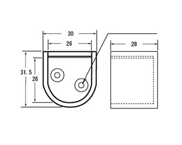 【まとめ買い10個】U字ソケット 25ミリ 入...の紹介画像2