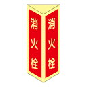 【7/19-26限定★エントリーでP10倍】消火栓 三角折り曲げ標識(小)(蓄光板)DC19