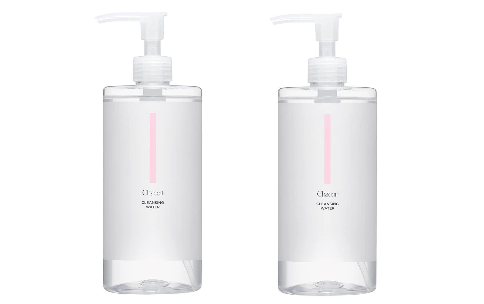 Chacott チャコット クレンジングウォーター ポンプ式 W洗顔＆化粧水 500ml 001 レディース＆メンズ用 ..