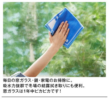 マイクロファイバー クロス 2枚組【メール便送料無料】（掃除 洗車 タオル 拭き取り 拭き掃除 吸水 雑巾 結露防止 結露対策グッズ 厚手）