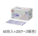 白十字 アイ浄綿（滅菌済）60包入×20 11450 ケース販売 消毒 個包装 携帯 点眼前に 花粉 ほこり 目やに除去