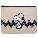 SALE スヌーピー ソフトフラットポーチ 立ち BE SNOOPY キャラクター ポーチ かわいい おしゃれ レディース タブレットケース PCケース 通勤 ...