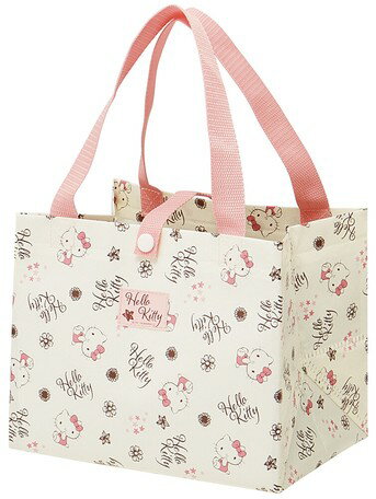 お弁当用バッグ 【ハローキティ】レジかごバッグ エコバッグ お買い物バッグ 手提げバッグ サブバッグ コンビニ弁当 サンリオ 携帯バック かわいい キティ★送料無料★のサムネイル