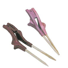 【2000円以上で30円オフ】箸ぞうくんクリア【定形外郵便送料無料】左手 右手 ピンク 茶 介護用品 自助具 介護用 介護箸 介護食事 食事 簡単 便利