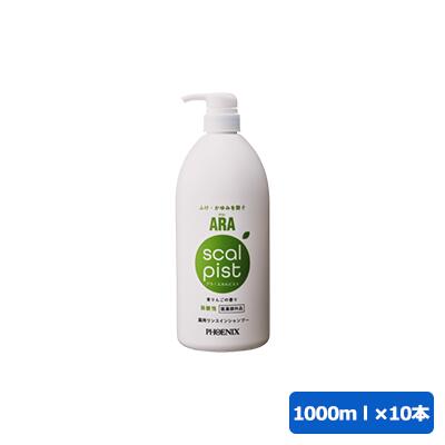 アラ！スカルピスト1000mL×10本 ふけ・かゆみを防ぐ。毛髪・頭皮の汗臭を防ぐ。ノンシリコン 介護 介護用品 リンスインシャンプー 弱酸性 施設 まとめ買い