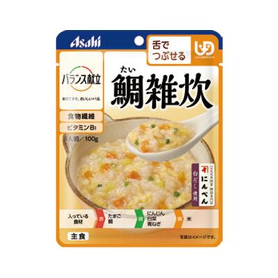 ・アサヒのおいしい介護食。“食べる”をずっと楽しく。食べる力が弱くなった方でも楽しく、おいしく、安心して食べられるように工夫した介護食です。 ・細かくした具材をやわらかく調理し、とろみなどで飲み込みにも配慮しています。 ・鯛と昆布の風味を効かせ、にんじん・白菜・青ねぎとかき卵で仕上げました。 ●原材料／精白米（国産）、鶏卵（国産）、野菜（にんじん、はくさい、青ねぎ）、イヌリン（食物繊維）、白だし（小麦・さば・大豆を含む）、たいほぐし身、たいエキス、こんぶエキス、植物油脂、食塩、米酢／増粘剤（キサンタン）、調味料（アミノ酸等）、酸化防止剤（V.E）、V.B1 ●栄養成分／（1食当たり）エネルギー66kcal、たんぱく質2.5g、脂質1.7g、炭水化物11.7g、糖質8.5g、食物繊維3.2g、食塩相当量0.82g ●アレルギー／小麦・卵・さば・大豆 ●賞味期限／製造後2年 ●ユニバーサルデザインフード／舌でつぶせる（区分3） ●生産国／日本関連商品バランス献立　しらす雑炊 / 188458　100g　アサヒグループ食...バランス献立　鶏五目雑炊 / 188427　100g　アサヒグループ食...バランス献立　ほたて雑炊 / 188441　100g　アサヒグループ食...313円313円313円バランス献立　かに雑炊 / 188403　100g　アサヒグループ食品...バランス献立　こしひかりのなめらか鯛だしごはん 　19475　100g...バランス献立　こしひかりのなめらかごはん 　 19335　150g　ア...313円313円313円バランス献立　ふかひれ雑炊 / 188410　100g　アサヒグループ...キユーピーやさしい献立 Y2-20 肉じゃが / 20150 100g...キユーピーやさしい献立　Y4-14　なめらかごはん / 47224　1...313円313円313円やさしくラクケア サトウの低たんぱくごはんシリーズ 1/25かるめに一...キユーピーやさしい献立 Y2-19 海老と貝柱のクリーム煮 / 201...キユーピーやさしい献立 Y2-16 貝柱の彩りかきたま / 20144...313円313円313円