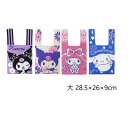 サンリオ ニット織 トートバッグ 大 2024新作 可愛い SANRIO サンリオ シナモン マイメロ クロミ かわいい おしゃれバッグ エコバック