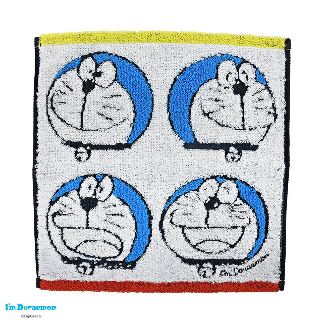 I'm doraemon ドラえもん バラエティフェイス ミニタオル タオル ハンカチ 入学 入園 通勤 通学 コミカル