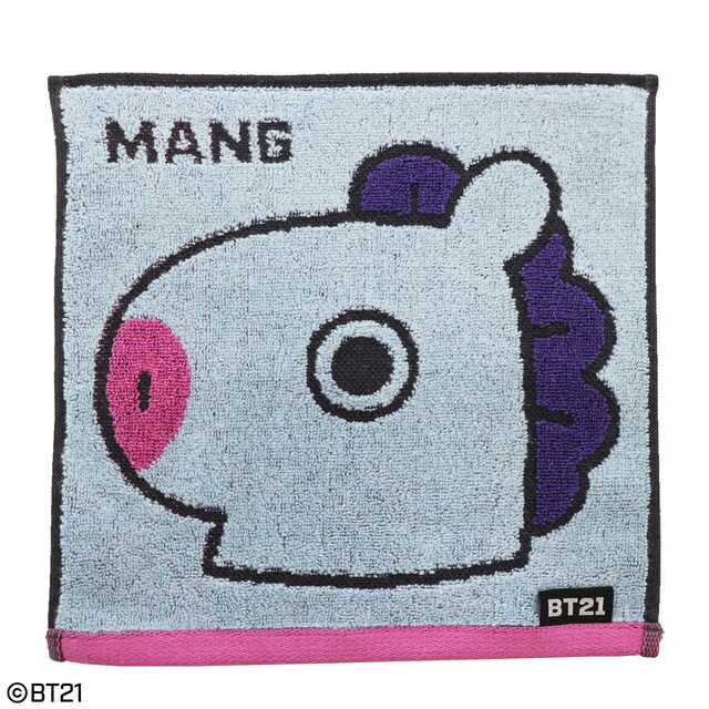 半額 BT21 フェイス MANG ミニタオル BTS　ゆうメール便送料込　かわいい キッズ 大人 子供 タオル 日用品 雑貨 学校 通学 手拭きタオル