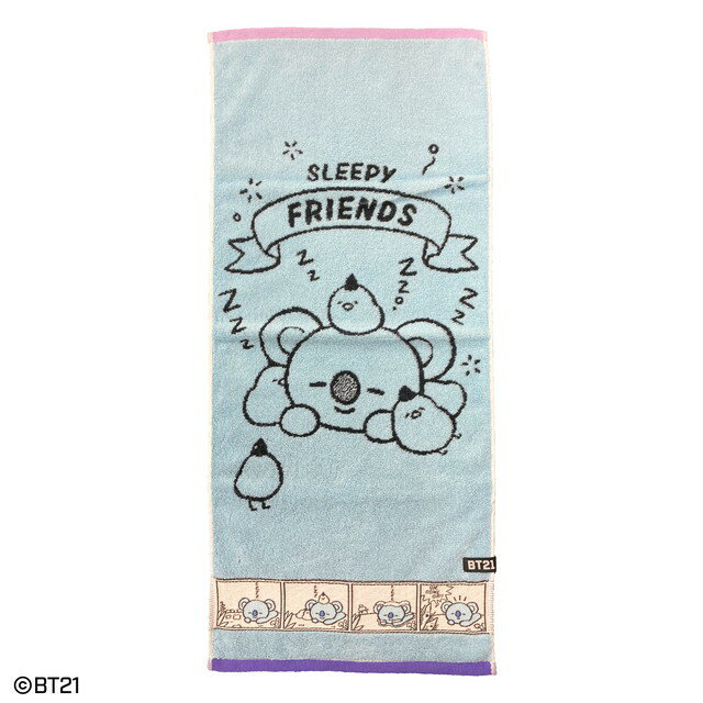 半額　BT21 コミックタッチ KOYA フェイスタオル BTS　609147　追跡メール便　かわいい キッズ 大人 子..