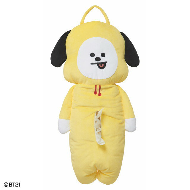 半額 BT21 CHIMMY ティッシュカバー　ティッシュケース　609-150ぬいぐるみ ティッシュカバーケース