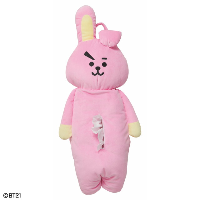 半額 BT21 COOKY ティッシュカバー　ティッシュケース　609-150ぬいぐるみ ティッシュカバーケース