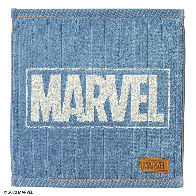 Marvel デニム ウォッシュタオル ゆうメール便送料込 キッズ 大人 子供 タオル 日用品 雑貨 学校 通学 手拭きタオル