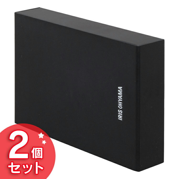 ＼15%OFF★6/4 20時～／【2個セット】テレビ録画用 外付けハードディスク 3TB HD-IR3-V1 ブラック送料無料 ハードディスク HDD 外付け テレビ 録画用 録画 縦置き 横置き 静音 コンパクト シンプル LUCA ルカ レコーダー USB 連動 アイリスオーヤマ [2406SO]