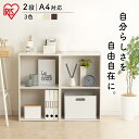 カラーボックス 2段 収納 収納ボックス 収納ケース A4 CX-2F アイリスオーヤマ 本棚 漫画 コミック棚 棚 ナチュラル ブラウン オフホワイト CBボ...