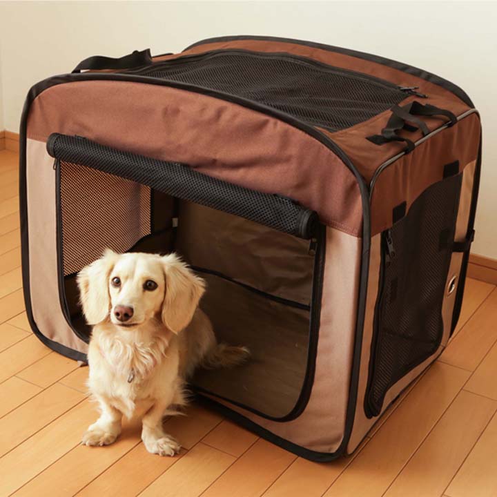 ペットサークル 折りたたみソフトケージ Mサイズ POSC-650A アイリスオーヤマ