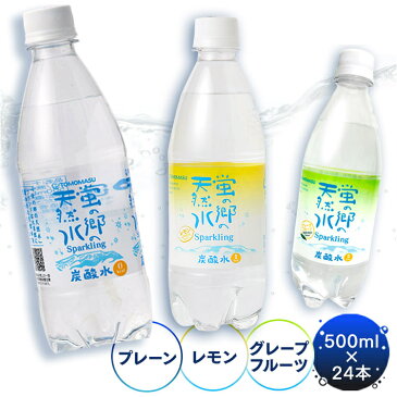 炭酸水 500ml 24本 蛍の郷の天然水 送料無料 スパークリング 500ml ペット ナチュラル レモン グレープフルーツ 炭酸水 炭酸飲料 ペットボトル ソーダ 炭酸水(国産)【D】【水】【代引き不可】