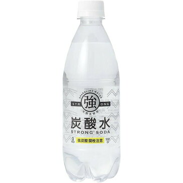 炭酸水 強炭酸水 500ml 24本 プレーン レモン送料無料 炭酸水 炭酸 500ml 24本 炭酸水500ml 500ml 炭酸水 友桝飲料 国産【D】【水】【代引き不可】